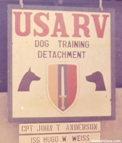 Sign of the USARV Dog Training Detachment at Bien Hoa..jpg